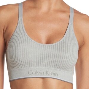 2 Pairs Of Calvin Klein Ribbed Bralettes